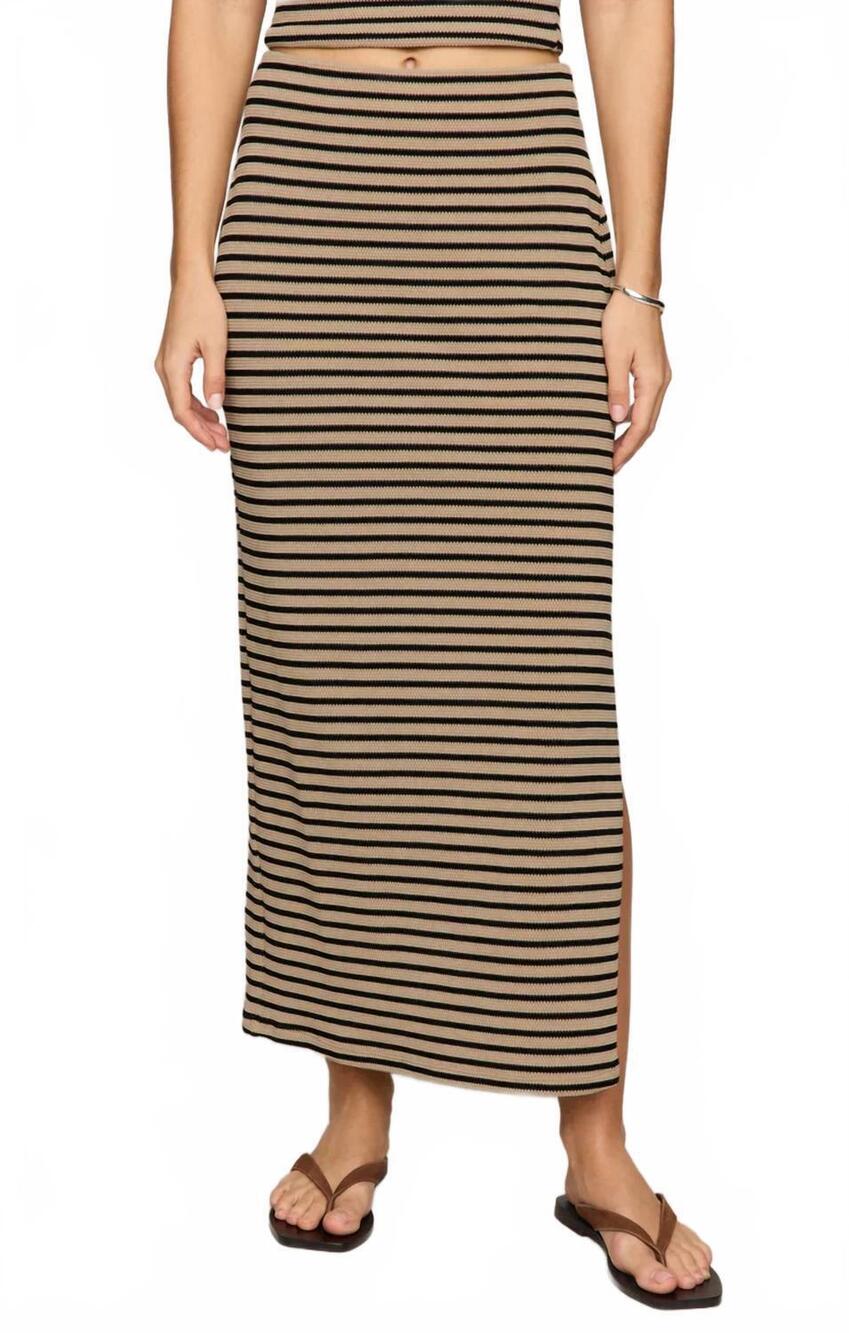 NEW Z SUPPLY ainslie stripe midi skirt in multi